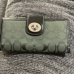 Coach checkbook wallet